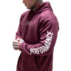 Live Fit Apparel Boxed Performance Tech Hoodie - Burgundy - LVFT