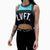 Baseline Crop Jersey - Black / Teal