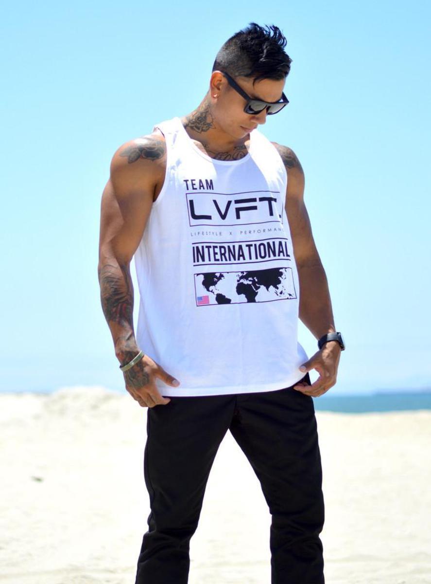 Live Fit Apparel International Tank - White - LVFT 