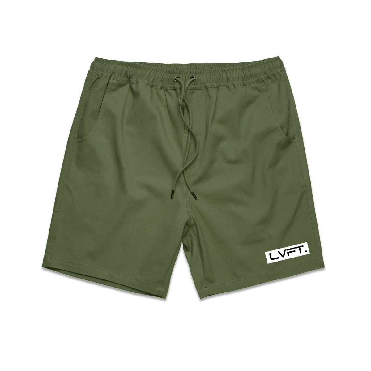 Live Fit Apparel Lifestyle Shorts - Olive - LVFT 