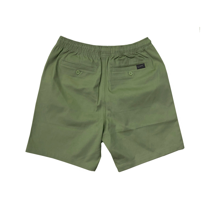 Live Fit Apparel Lifestyle Shorts - Olive - LVFT 