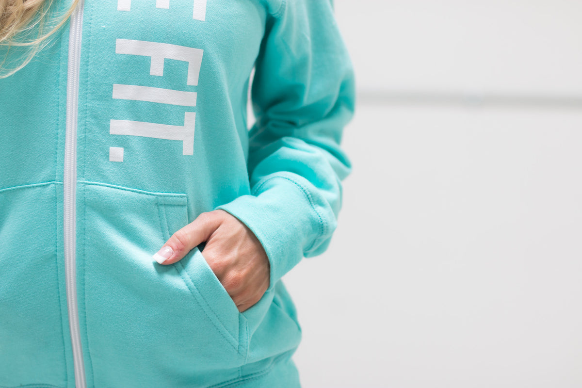 Live Fit Apparel Live Fit Zip Up - Teal - LVFT 
