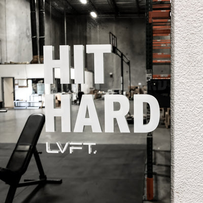 Live Fit Apparel Hit Hard Decal - LVFT