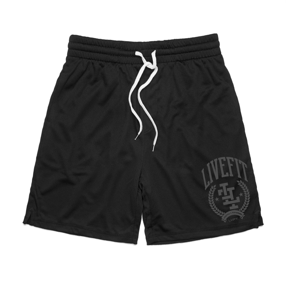 Rome Court Shorts - Black/Grey