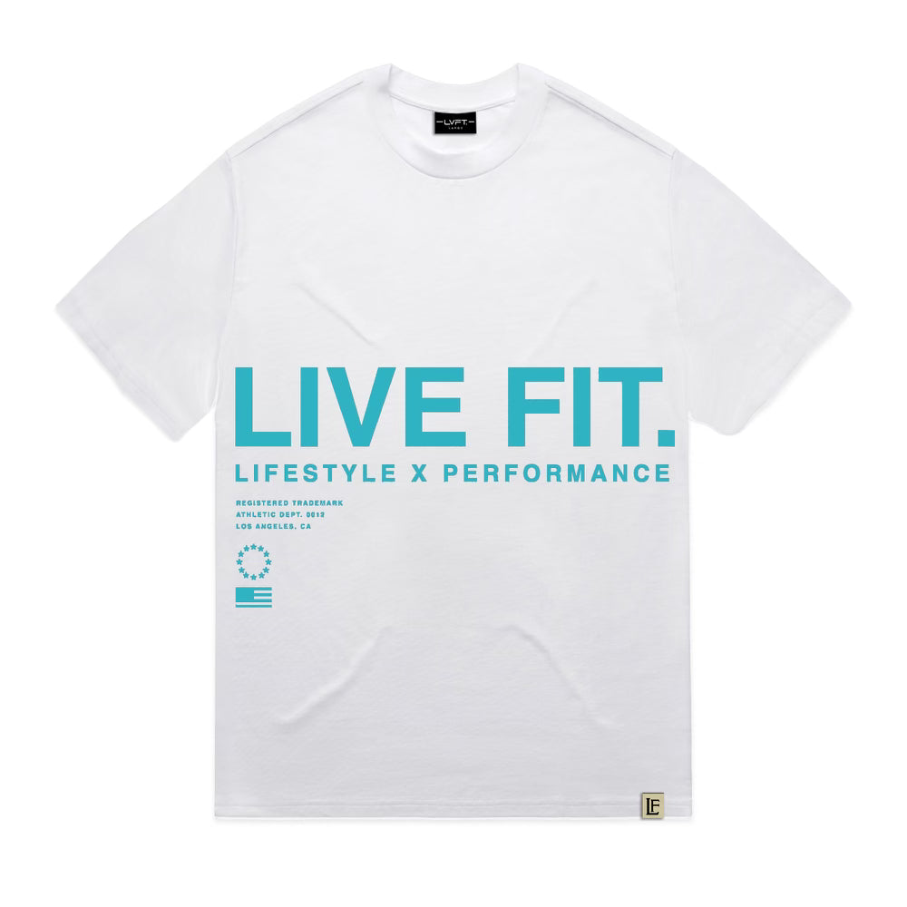 Urban Pump Tee - White/Teal