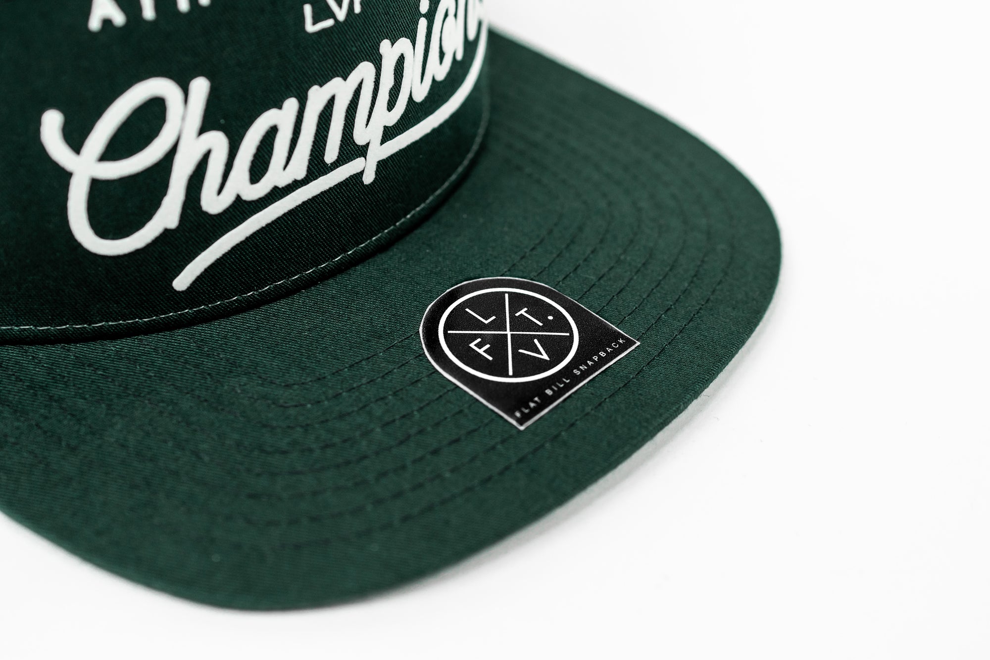 Champions 7 Panel Snapback - Dark Green