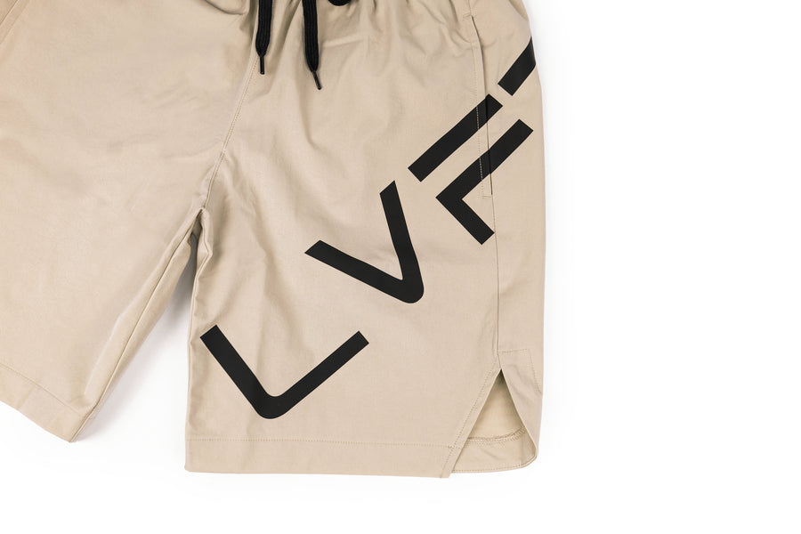 Live Fit Apparel Impact Shorts - Khaki - LVFT 