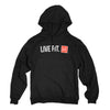 Stacked Womens Hoodie - Black/Infrared