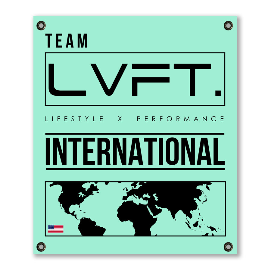 Live Fit Apparel International Banner - Teal - LVFT 