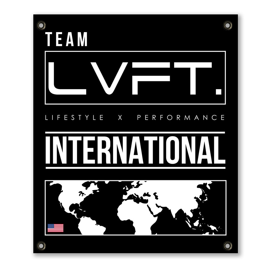 Live Fit Apparel International Banner - Black - LVFT 