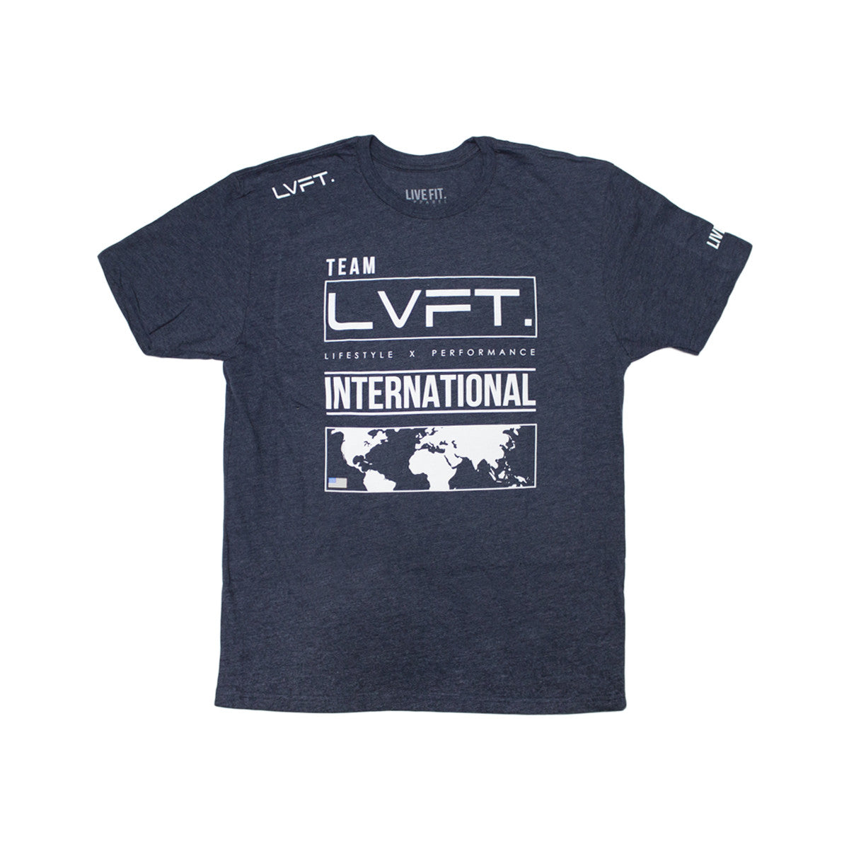 International Tee- Navy Heather