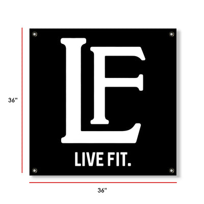 Live Fit Apparel LF Classic Banner - Black/White - LVFT