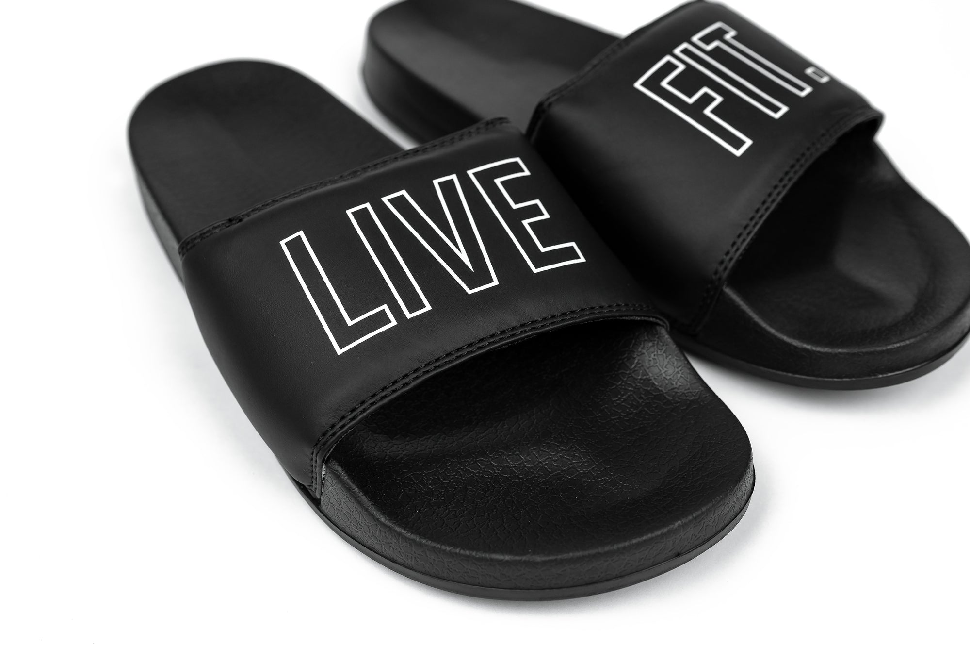 Live Fit Apparel Live Fit. Outline Slides - Black/White - LVFT