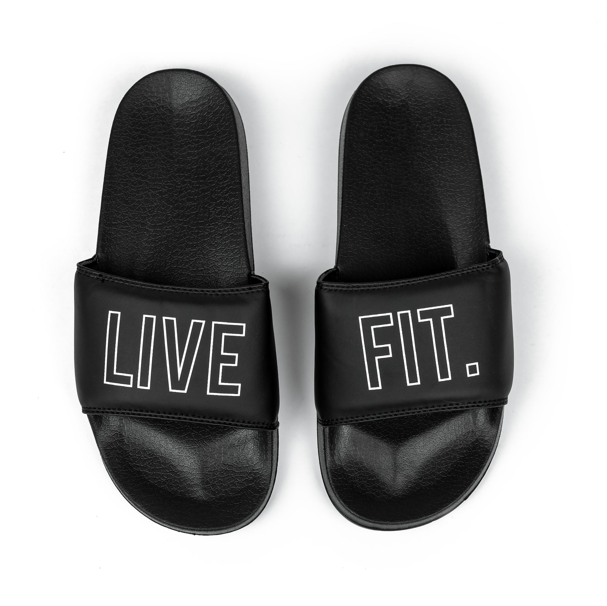 Live Fit Apparel Live Fit. Outline Slides - Black/White - LVFT