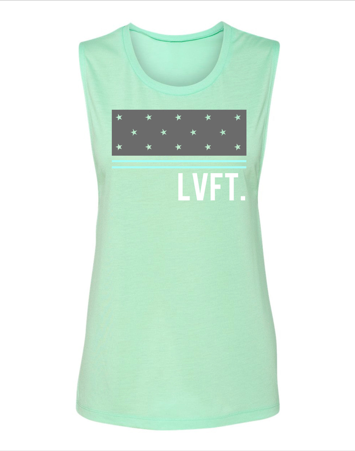 Live Fit Apparel Ladies Block Stars - Mint - LVFT 