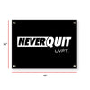 Live Fit Apparel Never Quit Banner - LVFT 