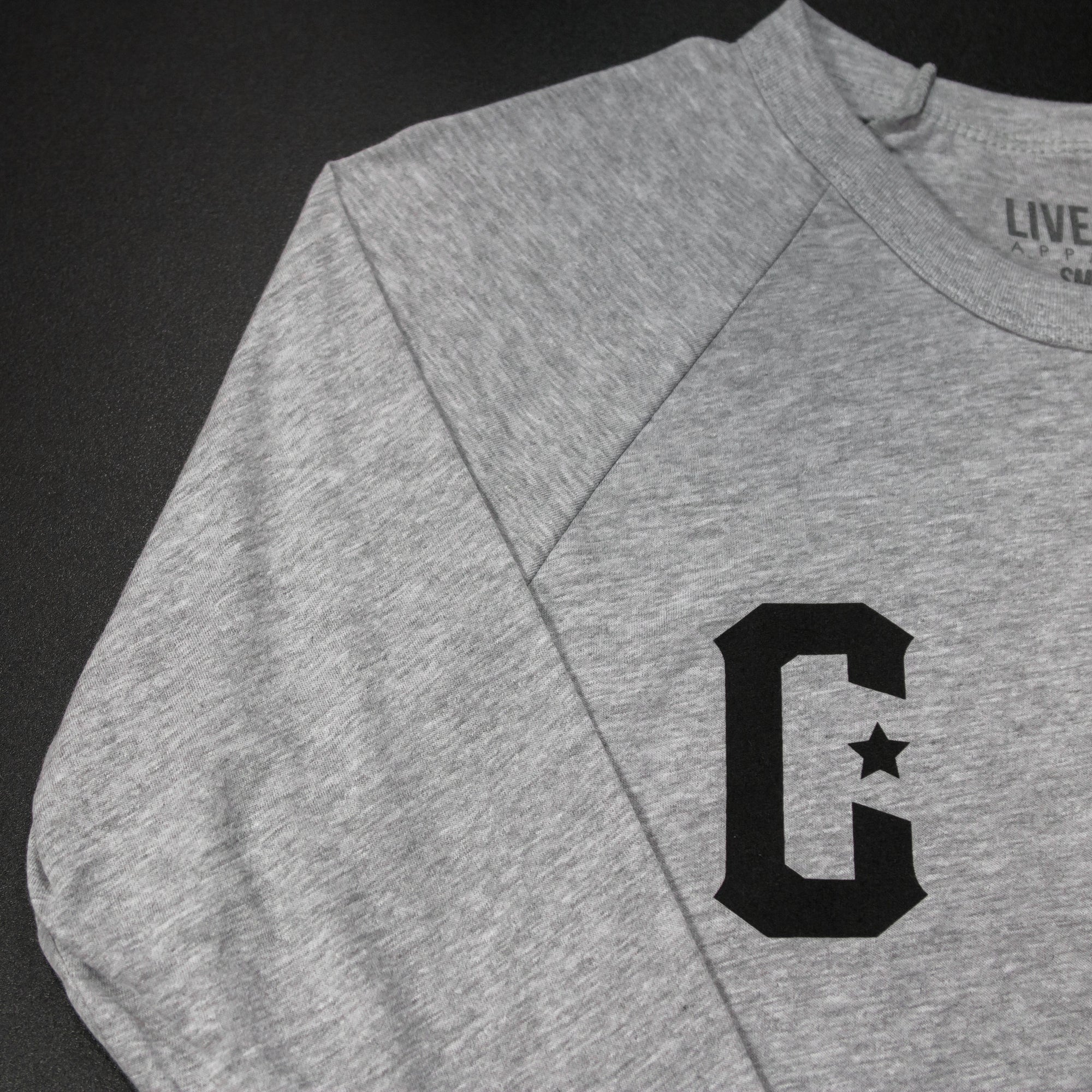 Premium Raglan - Heather Grey