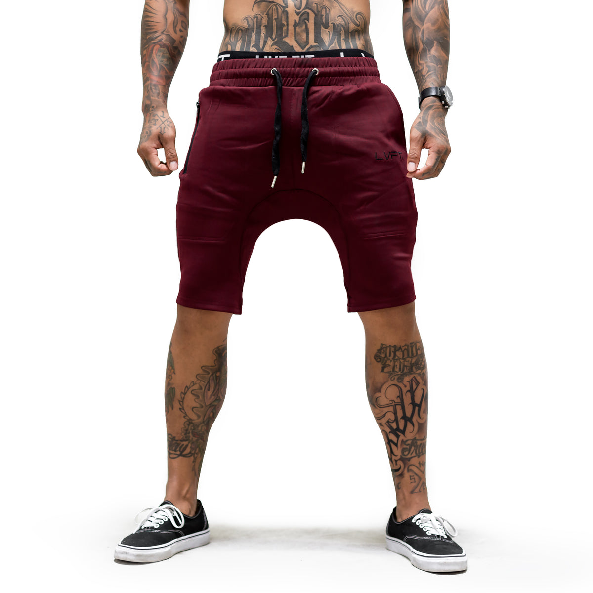 Tech-Shorts- Burgundy