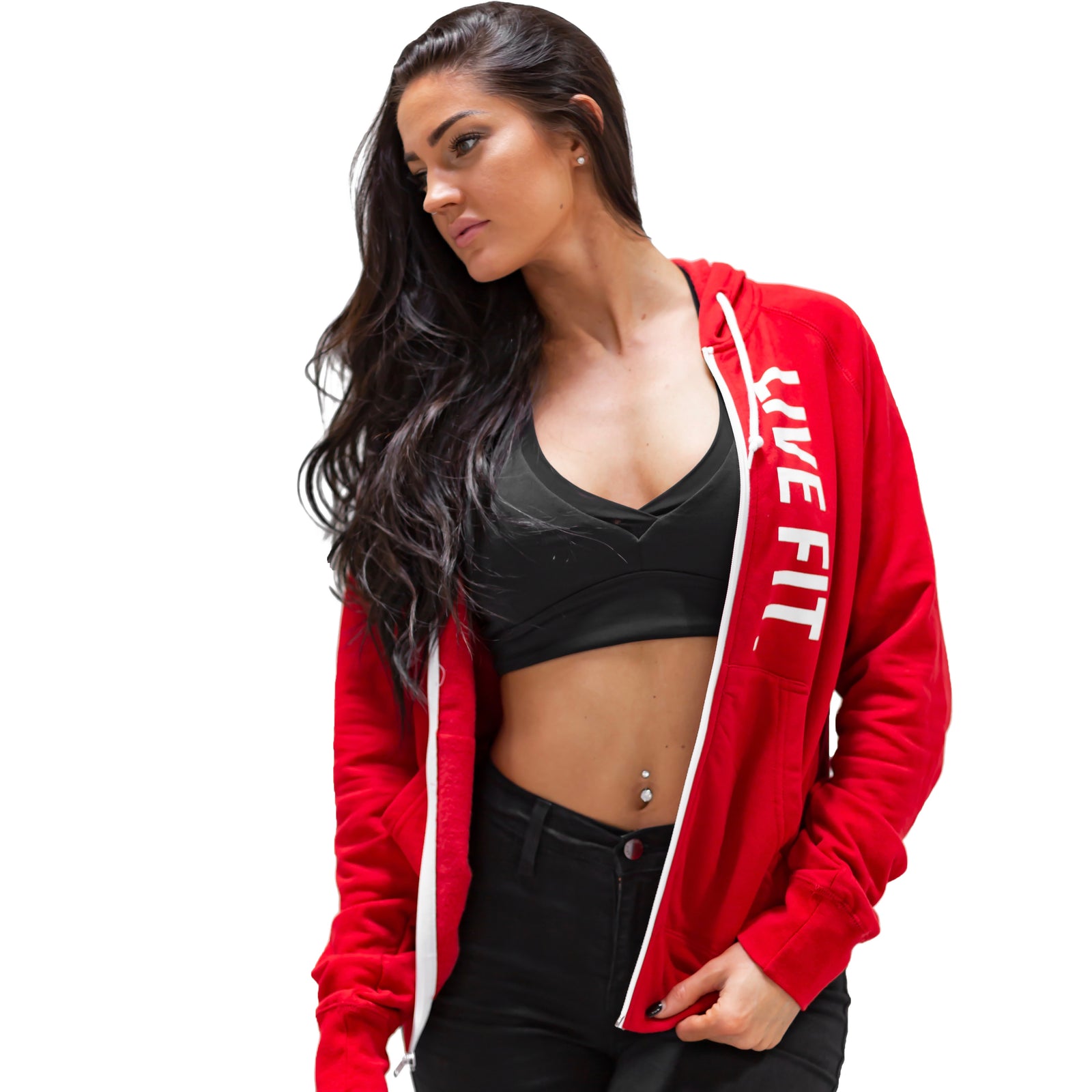 グランドホールセール Apparel Fit Live | Red - Up Zip Fit Live | Fit Live - LVFT パーカー