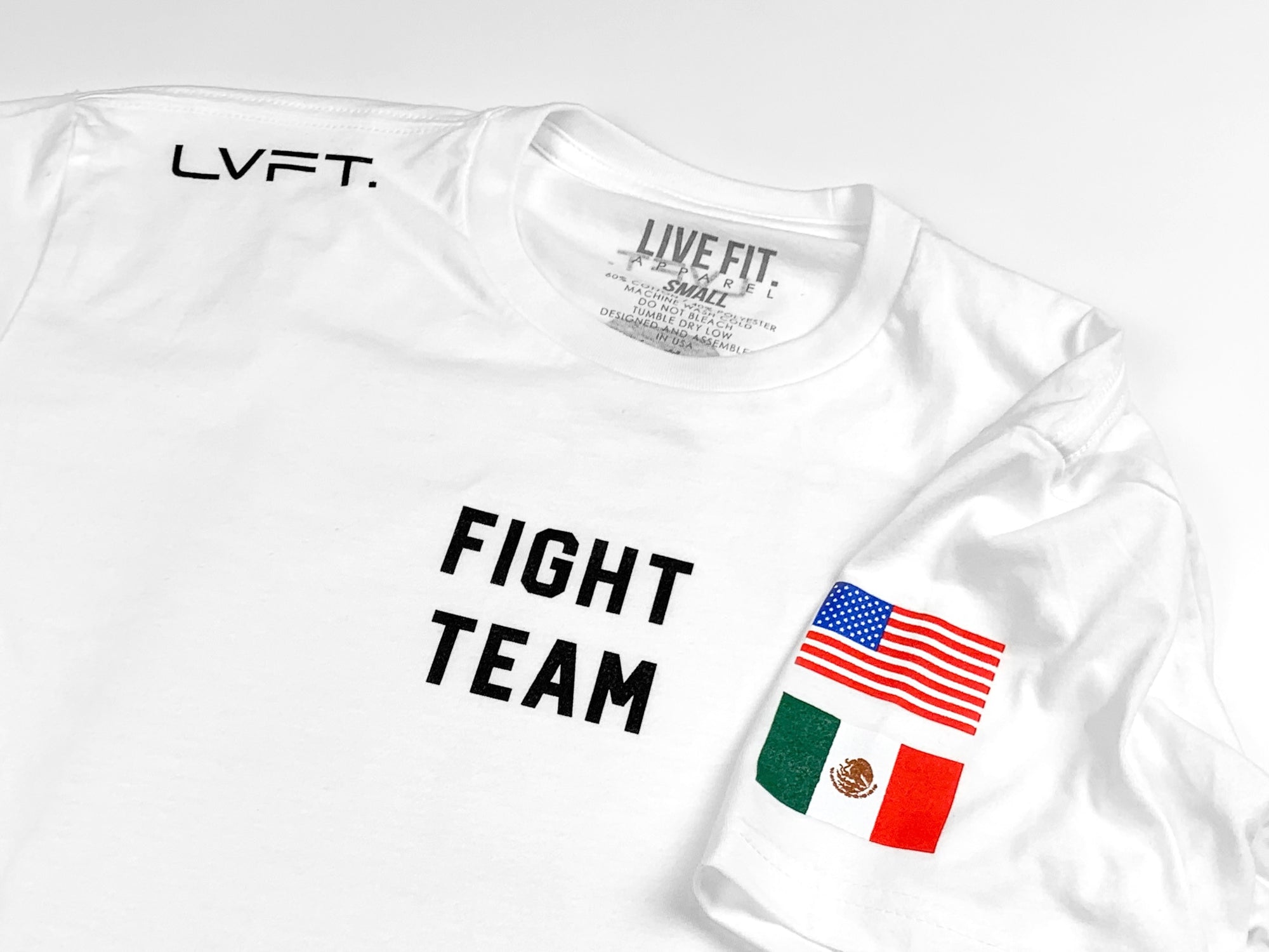 LVFT x Cortez Fight Team Tee - Black - Live Fit. Apparel