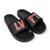 Live Fit Apparel LVFT. Varsity Slides - Black/Red - LVFT 