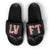 Live Fit Apparel LVFT. Varsity Slides - Black/Red - LVFT 