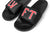 Live Fit Apparel LVFT. Varsity Slides - Black/Red - LVFT 