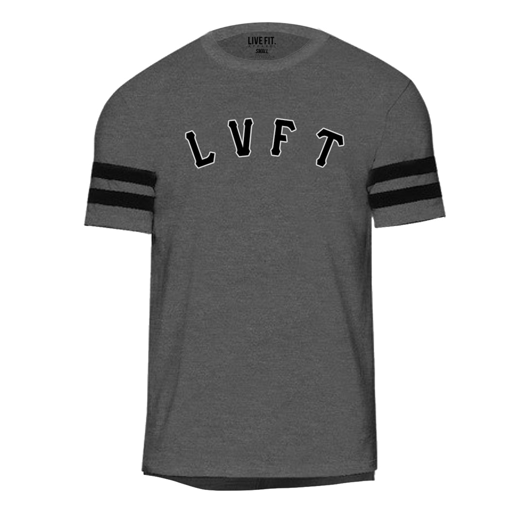 Mens Varsity Tee - Charcoal / Black
