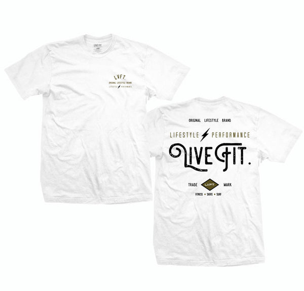Vintage Tee White Live Fit. Apparel