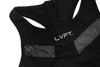 Live Fit Apparel Elite Tech Sports Bra- Black/Silver - LVFT