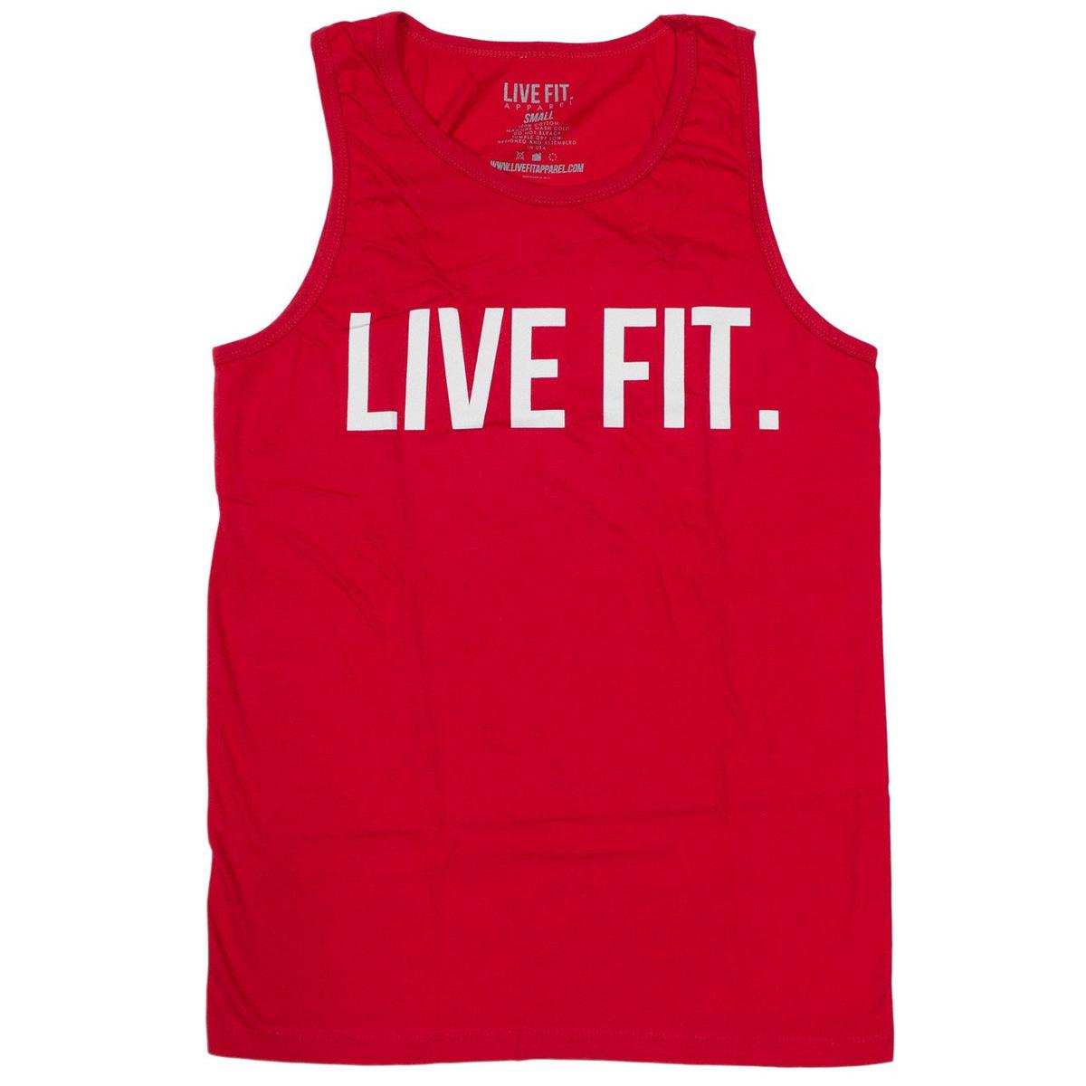 Live Fit Apparel Live Fit Original Tank - Red - LVFT 